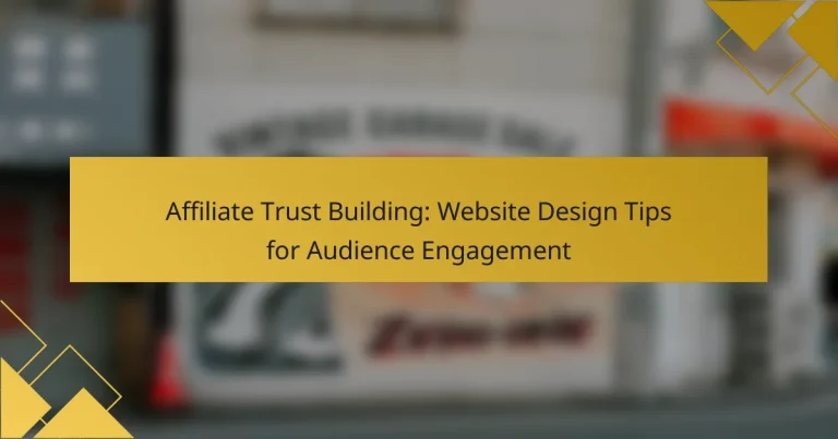Affiliate Trust Building: Website Design Tips for Audience Engagement